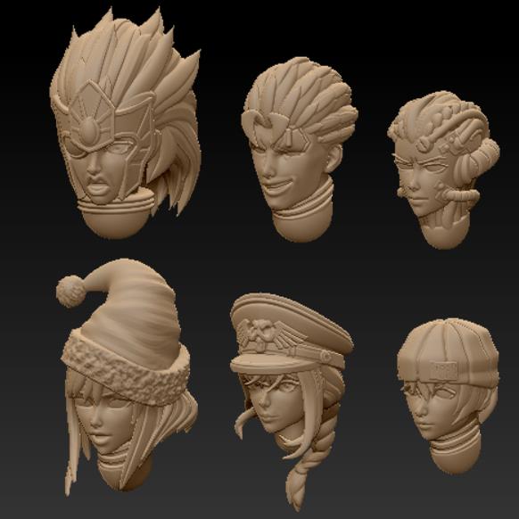 3D Printing Liquid - Head Sculpt Upgrade Parts 3D Printed