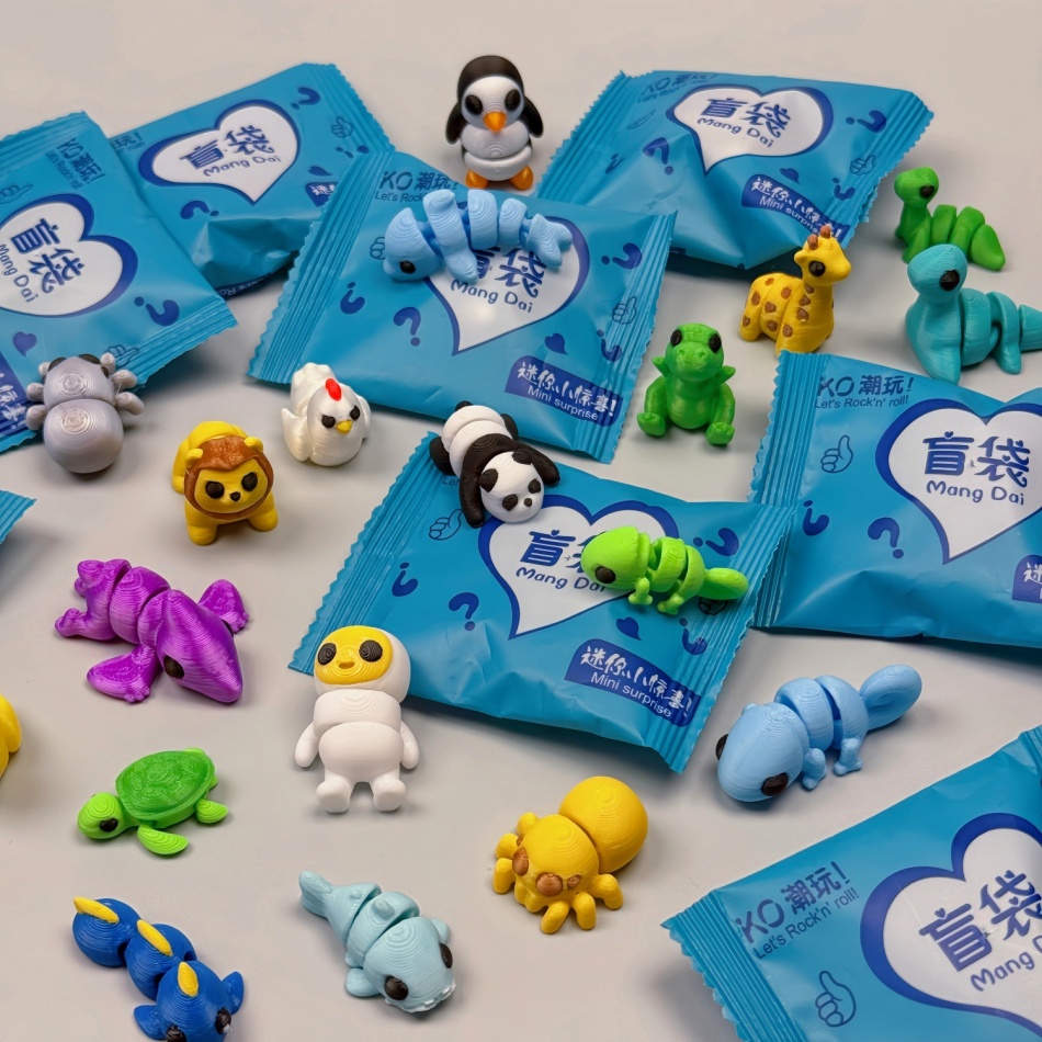 3D Printing Yourself - 5-30Piece Mini Random 3D Printed Animal
