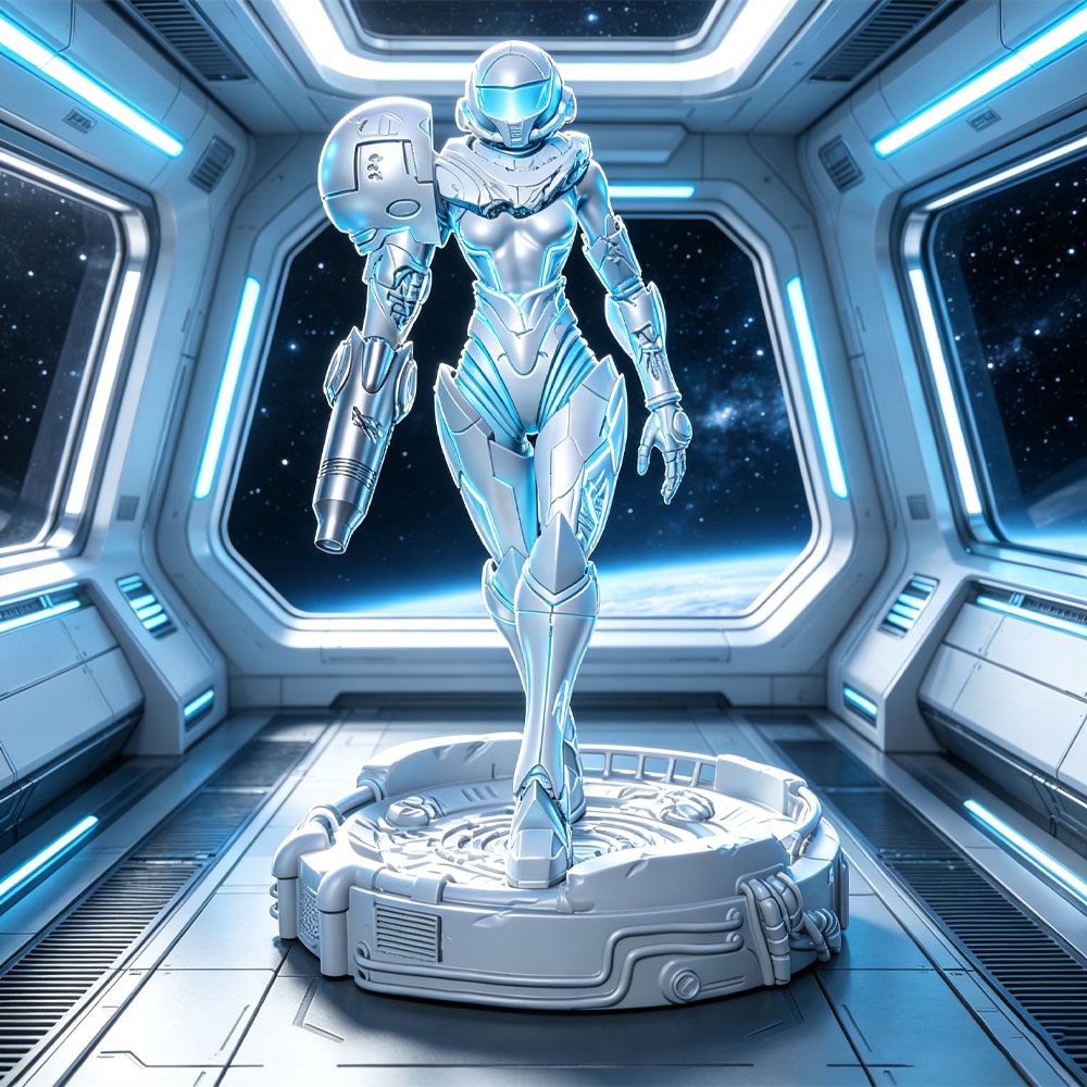 3D Printing Liquid - 1/24 Sci-fi Powered Armor Warrior, Female