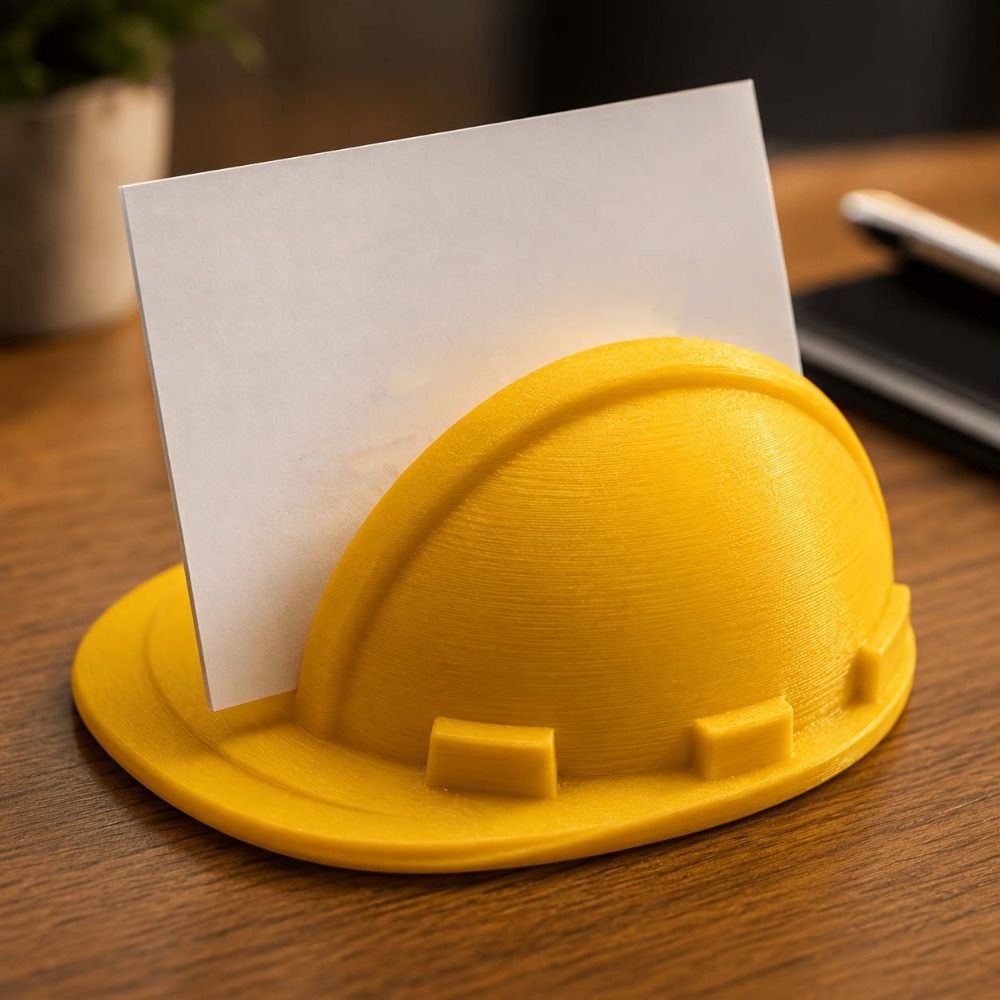 3D Printing Construction - 3D Printed Card Holder Vibrant Color