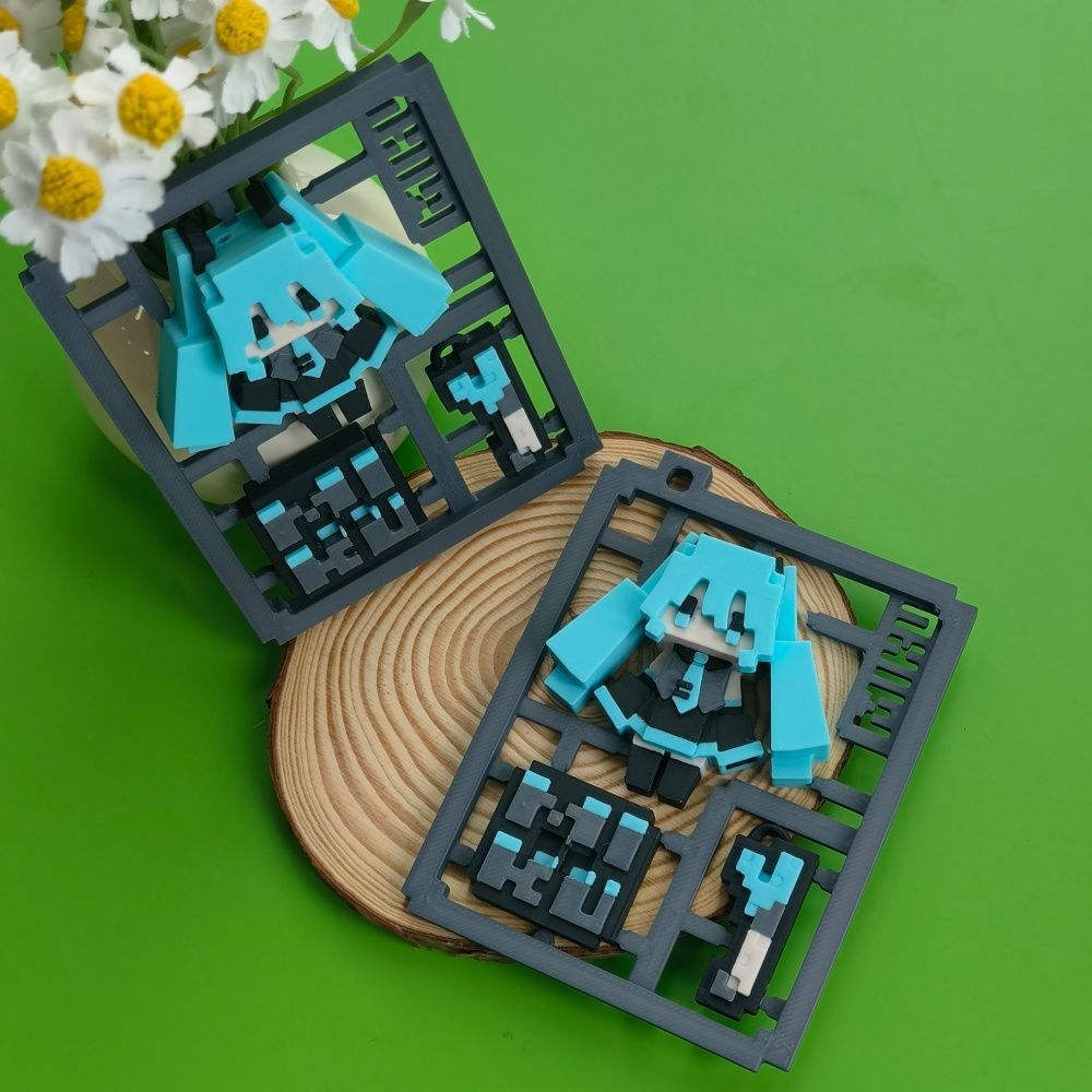 3D Printing Yourself - 3D Printed Cute Pixel Hatsune Miku