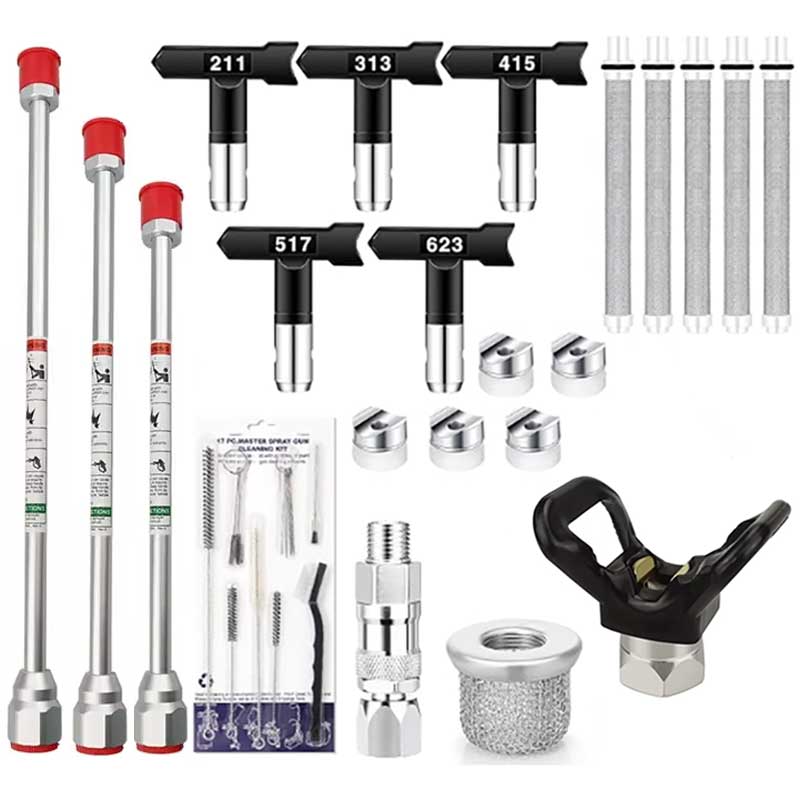 17 Pcs Airless Paint Sprayer G - đánh giá và giá Nozzle Cleaning Kit