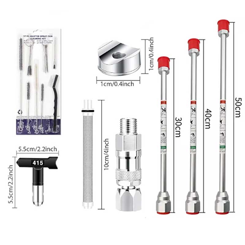 17 Pcs Airless Paint Sprayer G - đánh giá và giá Nozzle Cleaning Kit