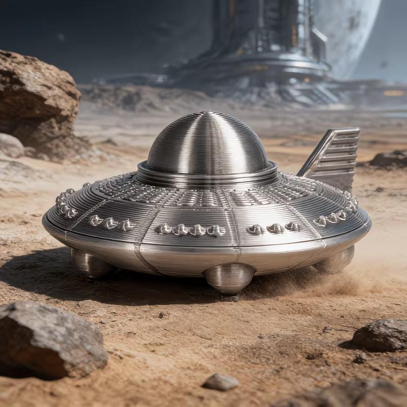 3D Printed UFO Figurines Retro - đánh giá và giá 3D Printing Liquid