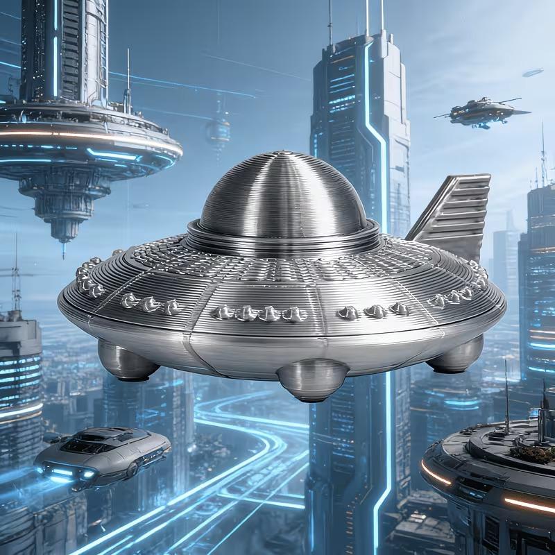 3D Printed UFO Figurines Retro - đánh giá và giá 3D Printing Liquid