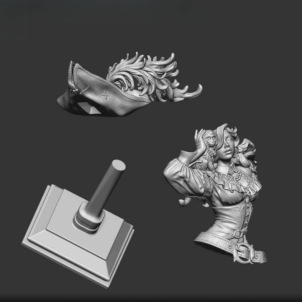 1PC 10cm/14cm Female Pirate Bu - đánh giá và giá 3D Printing For Dummies