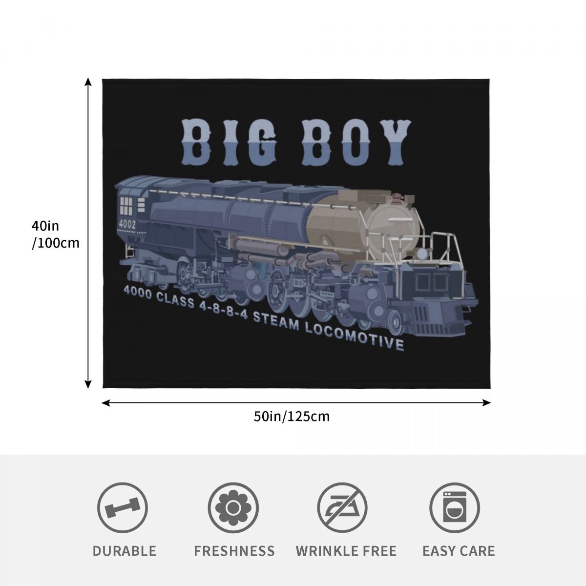 Big Boy Steam Train 4000 Class - đánh giá và giá 3D Printing Diagram
