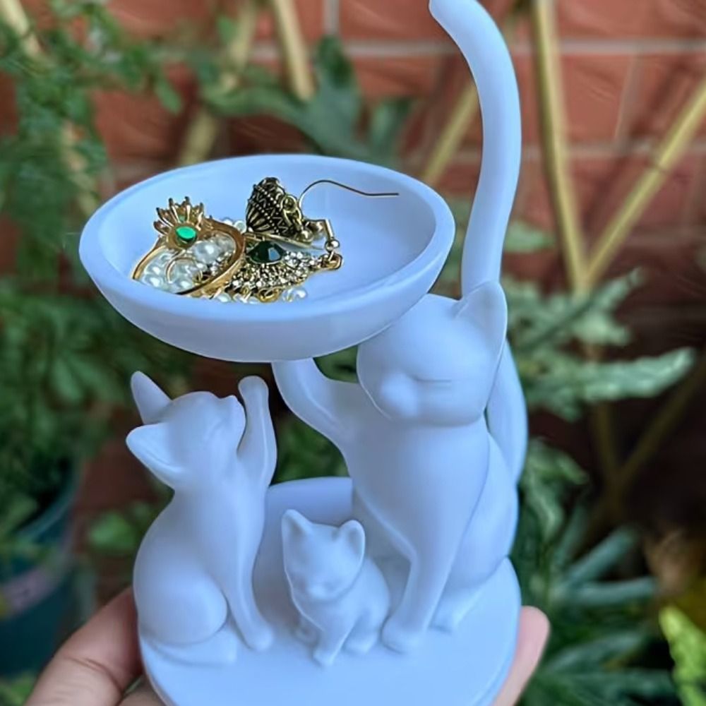 Cartoon Cat Jewelry Tray 3D Pr - đánh giá và giá 3D Printing Ring Holder