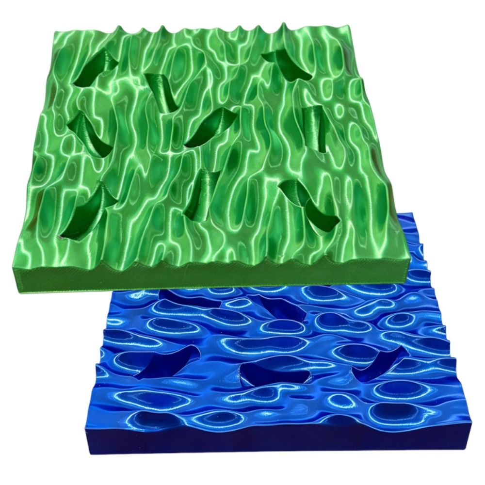 Sea Wave Ring Display Plates C - đánh giá và giá 3D Printing Ring Holder