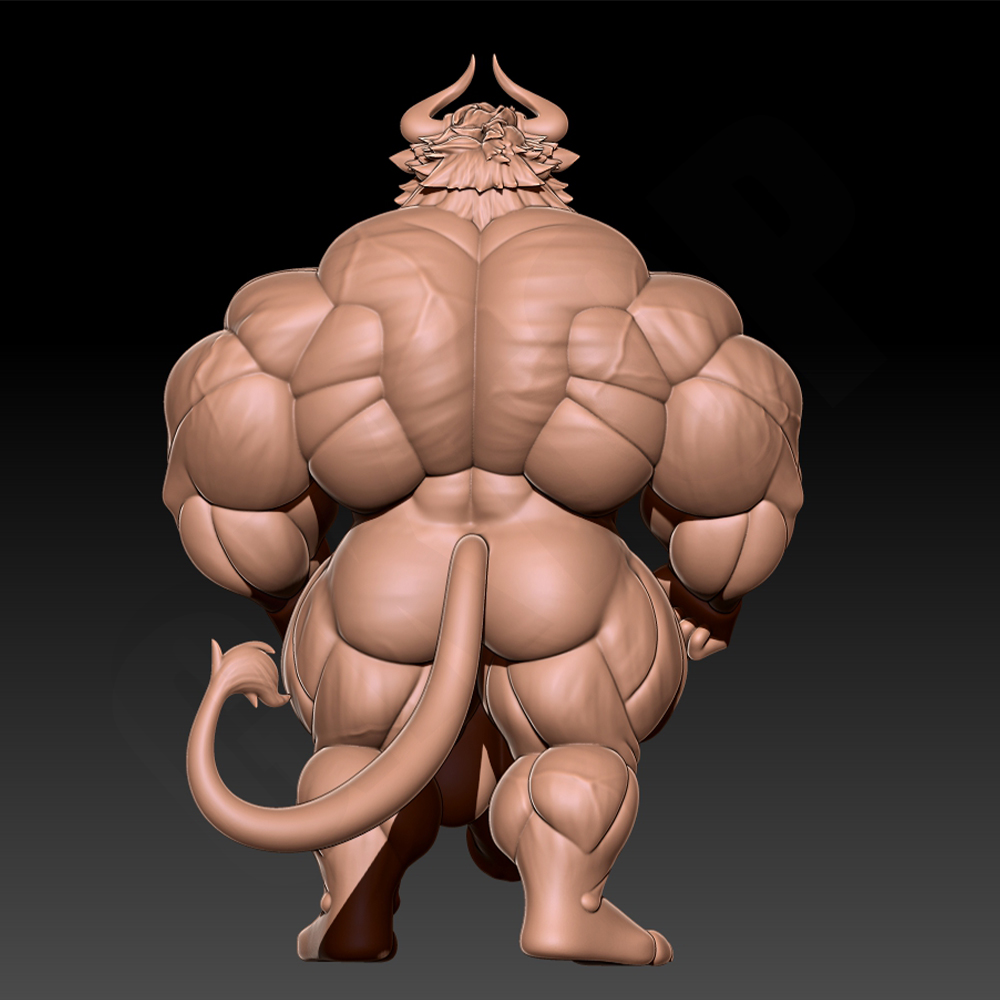 Hunky Fitness Muscle Bull 1/24 - đánh giá và giá 3D Printing Liquid