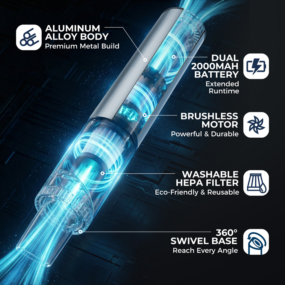 Car Handheld Vacuum Cleaner wi - đánh giá và giá Nozzle Cleaning Kit