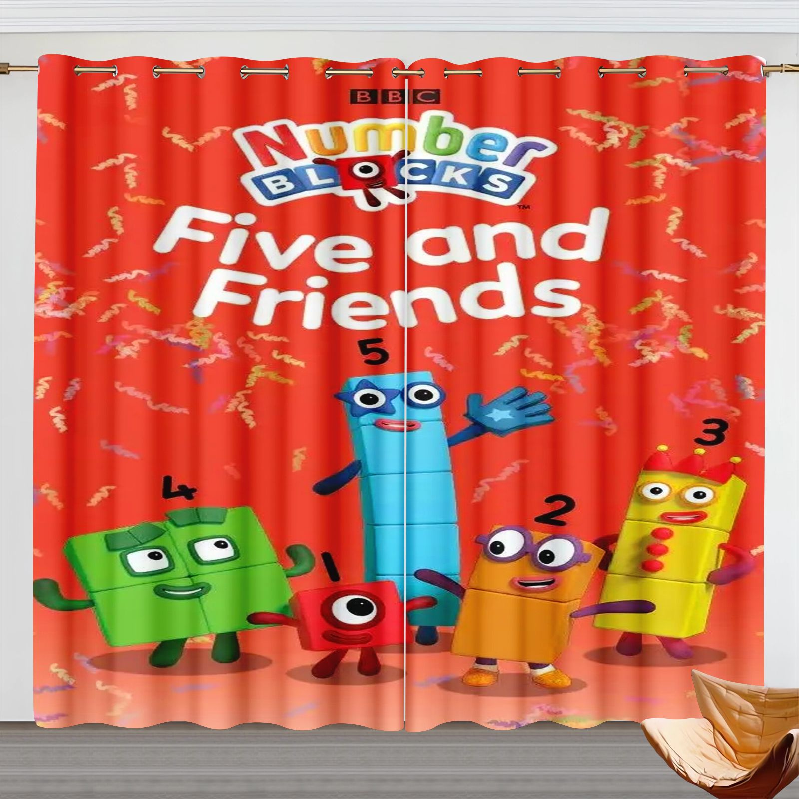 Numberblocks Cartoon Curtains, - đánh giá và giá 3D Printing House
