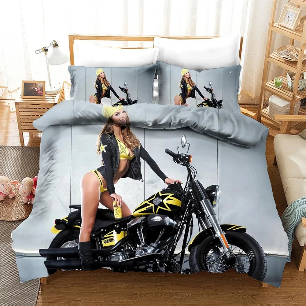 Sexy Girl Motocross Duvet Cove - đánh giá và giá 3D Printing House