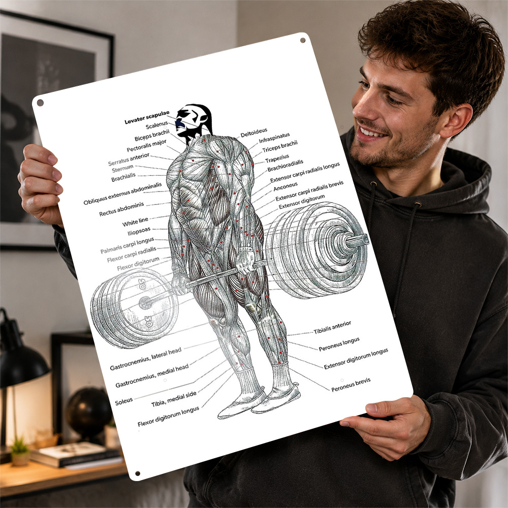 Deadlift Muscle Anatomy Diagra - đánh giá và giá 3D Printing Diagram
