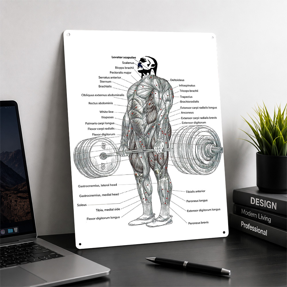 Deadlift Muscle Anatomy Diagra - đánh giá và giá 3D Printing Diagram