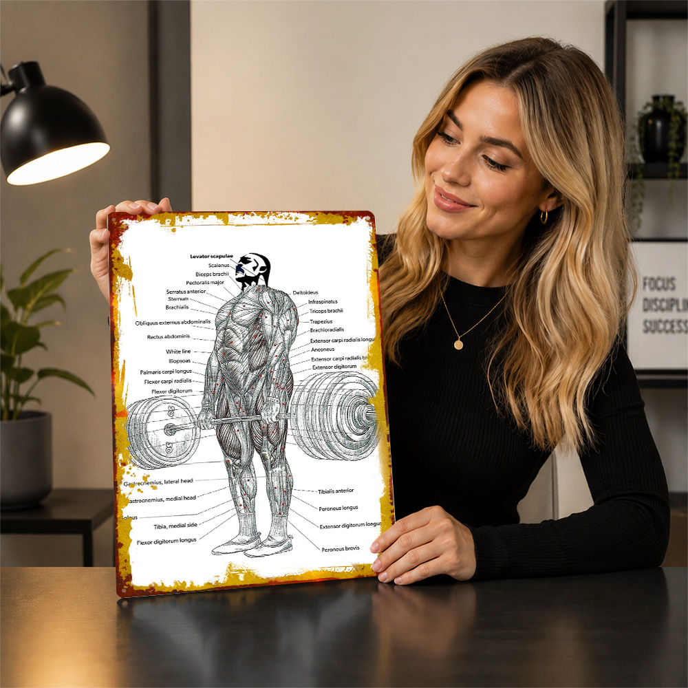 Deadlift Muscle Anatomy Diagra - đánh giá và giá 3D Printing Diagram
