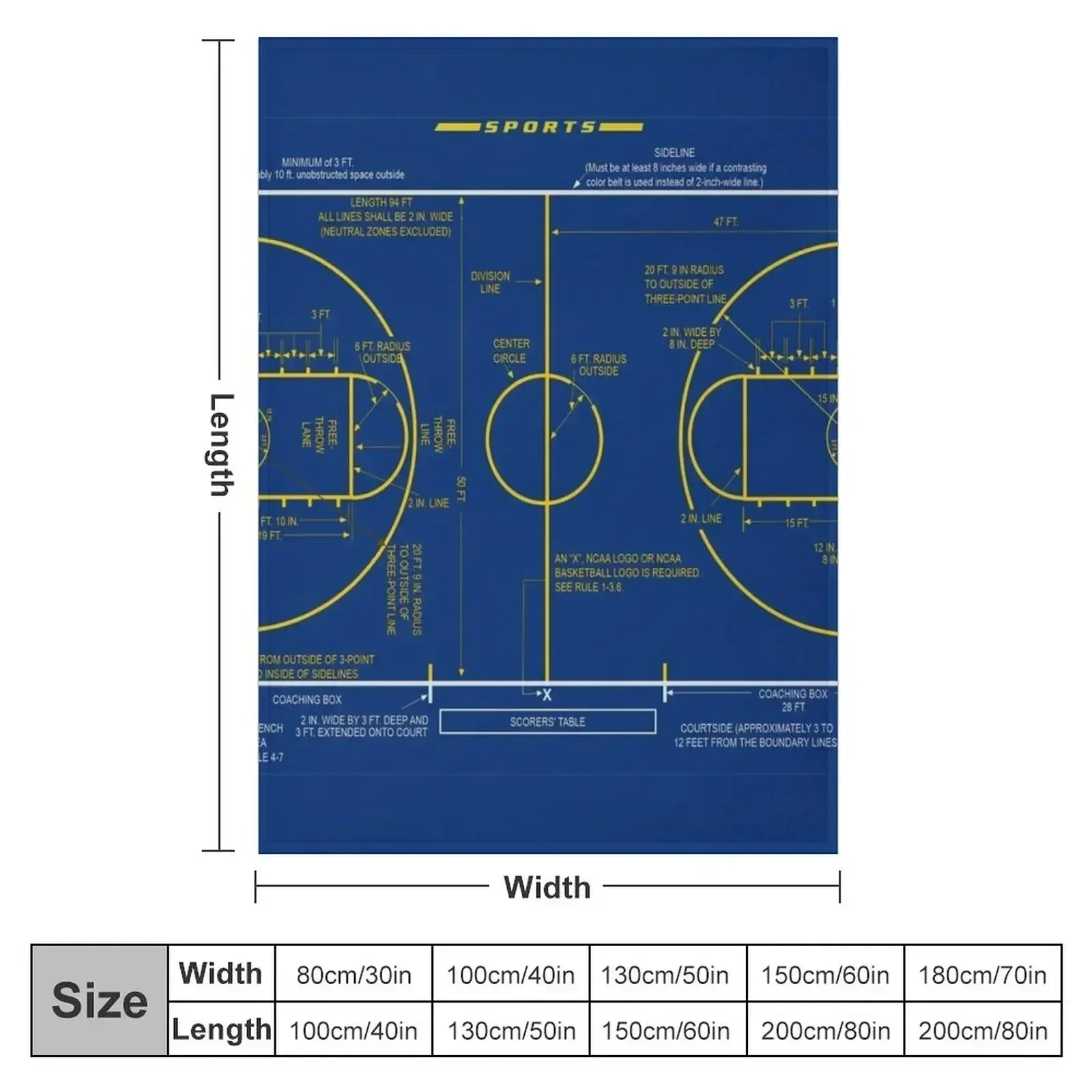 College Basketball Court Diagr - đánh giá và giá 3D Printing Diagram