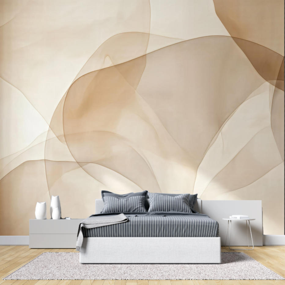 Nordic Abstract Wallpaper Beig - đánh giá và giá 3D Printing Diagram